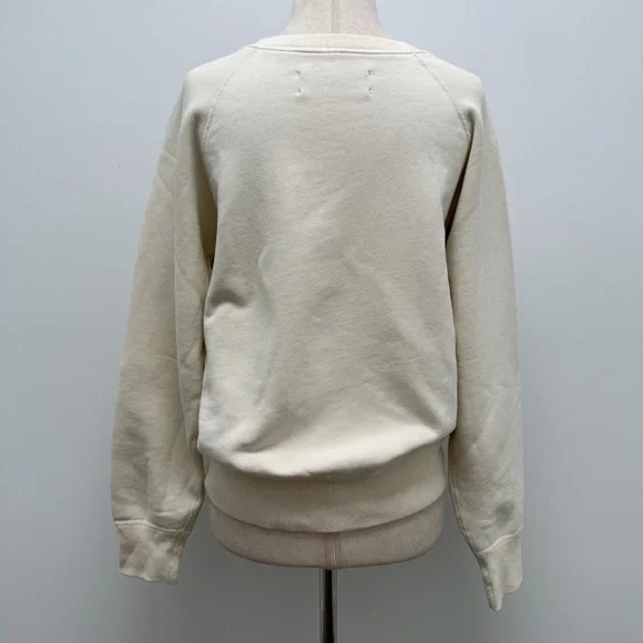 MadeWorn Led Zeppelin Faded Crew Ivory Sweatshirt Size Small